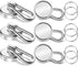 70Lbs Heavy Duty Magnetic Hooks with Swivel Carabiner, 6 Pack Extral Strong Neodymium Magnet Hooks for Hanging