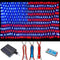 realization American Advanced Flag Lights, 420 LED Solar String Lights, Waterproof Led