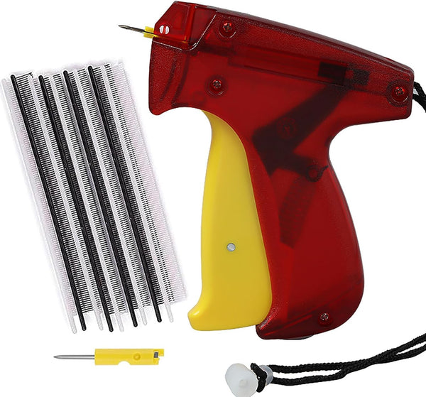 Tagging Gun Kit, Mini Stitch Tool for Clothes Sewing, Quick Stitch Tag Gun with 2000 White & 2000 Black Micro Fasteners