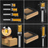 Set Bit-1/4 Inch Shank-4 Flush Trim Router for Woodworking - Cabinet, Rabbeting, Tongue & Groove(Router pcs Straight)