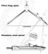 Tdfronien Set, 6 Inch 180 Students Geometry Math Drawing Compass and Transparent Swing arm Protractor Degree Math