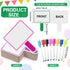 Crtiin 80 Pcs Colorful Dry Erase Paddles Set, 40 Pcs Double Sided Handheld Whiteboard for Students