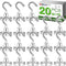 MIKEDE Heavy Duty Magnetic Hooks, 40lbs Earth Magnets with Rust Proof Metal Hooks for Classroom, Outdoor - Pack of 20