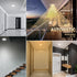 3CCT Countdown 16W 1000Lm, 2Pack ECOELER PIR Motion Sensor Ceiling Light, Selectable Occupancy Light with Time & Light