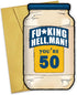 Funny 50th Birthday Card, 50 Year Old Gifts for Him Her, 50th