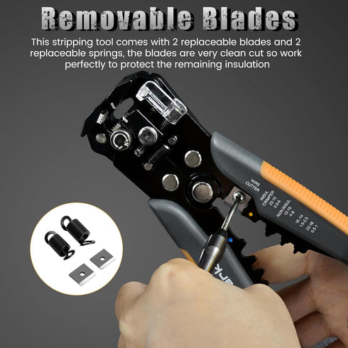 3-In-1 Multi Self Adjusting Wire Stripper/Cutter/Crimper - 8-Inch Universal Tool for Stripping, Cutting, Crimping 10