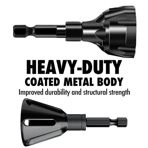 Deburring External Chamfer Tool with Tungsten Carbide Blade, Deburring Chamfering Drill Bit, Quick Release Hex Shank