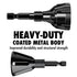 Deburring External Chamfer Tool with Tungsten Carbide Blade, Deburring Chamfering Drill Bit, Quick Release Hex Shank