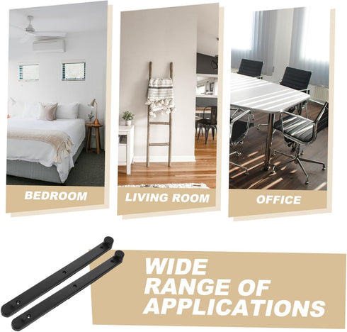 Cabilock Slide Rails for Cabinet Concealed Plastic Grooved for Bedside Tables and Wardrobe Dressers Space-Saving