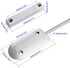 Aoje-Link OC-60B NC + NO Rolling Door Contact Magnetic Reed Switch Alarm Sensor with 3 Wires, Zinc Alloy, 1pcs