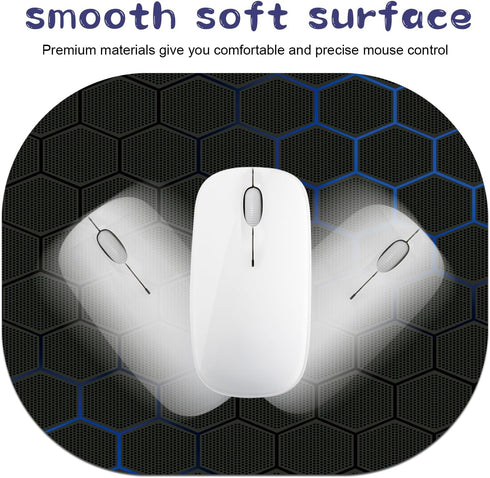 Mouse Pad, Mini Mousepad, Black Mouse Pads, Mouse Pads for Desk Office Laptop, Round Mouse Pad Computer Mouse Pad with