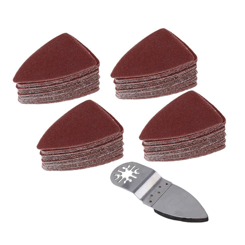 CNBTR Universal Oscillating Multitool Polishing Finger Sanding Pad Disc, Sandpaper Sheet Set
