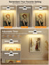 15.7" 3 Dimmable, OUTON Rechargeable Picture Light with Remote & Touch, Magnetic, Battery Operated, Color Temperatures