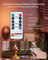 3D 300+Hour Set 24 Amagic Flameless Pink Timer Remote Tealights Candles, Black Wick Flickering Tea Light, Colored
