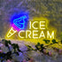 Ice Cream Neon Sign Ice Cream Light Ice Cream Signs for Business,