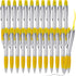 Colarr 30 Pcs Highlighter with Ballpoint Pen Combo, Chisel Tips for Student Office Writing, Coloring, Underlining