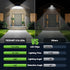 416 270 3 1 Pack TECKNET LED Solar Powered Outdoor Lights, Angle & Lighting Modes Motion Sensor Light Outdoor, Security
