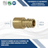 XFITTING 10 Pieces 1/2'' Pex A x 1/2'' Female Sweat Adapter, F1960 Expansion Female Sweat