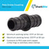 SharkBite 1/2 Inch Poly Crimp Coupling, Pack of 25 for PEX Pipe