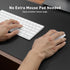 Leather Desk Pad Protector, Non-Slip PU Leather Desk Blotter, Waterproof Writing Pad, 23.6" x 13.7" (Black)