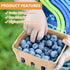 QUYLIXX 100 Packaging Pcs Pulp Fiber Berry Basket, Products Berry Baskets, Molded Pulp Fiber Vented Produce Basket
