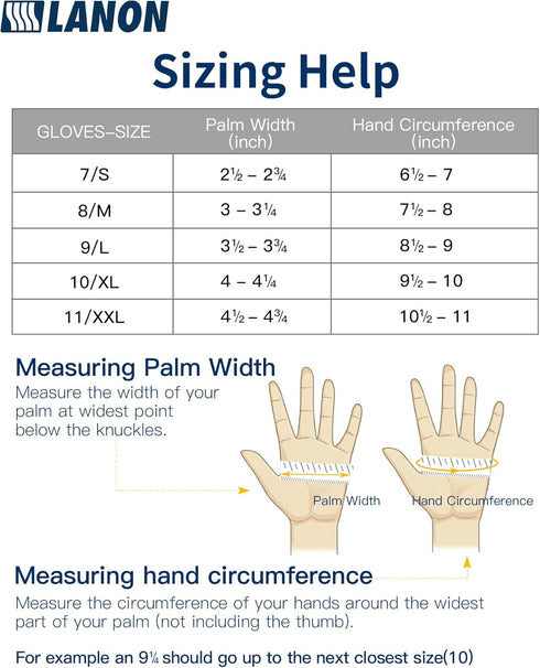 LANON 6 mil Black Nitrile Disposable Gloves, Heavy-Duty, Chemical Resistant, Latex-Free, Large