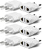 European Plug Adapter, Unidapt US to Europe Plug Adapter, 8 Pack Type C Plug Adapters, 110V to 220V Wall Outlet, Travel