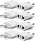 European Plug Adapter, Unidapt US to Europe Plug Adapter, 8 Pack Type C Plug Adapters, 110V to 220V Wall Outlet, Travel