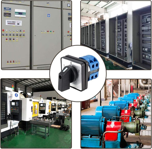 Changeover Switch LW28-20, 3 Positions 8 Terminals Universal Rotary Cam Selector Latching Switches