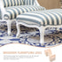 12x6cm, 4pcs Luxshiny Solid Rubberwood Sofa Supporting Legs Carved Furniture Wood Table and Chair Replacement Feet