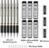 Four Candies Metal Mechanical Pencil Set - 6PCS 0.7mm Art Pencils & 360PCS HB Lead Refills & 3PCS Erasers