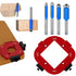 Lightdream 2-Piece 4-in-1 Rounded Corner Router Template, Aluminium Alloy Edge Guide Radius Template,