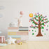 Spakon 168 Pcs Tree Classroom Bulletin Board Decor, Seasonal Tree Cutout Border Set for Back to School
