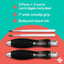 Fat Heavy Weighted Pens | Set of Two Super Big Pens with TWO BONUS INK REFILLS for Arthritis Aid