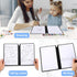 Portable A5 Dry Erase Notebook, 9.4x6.5 Inch Reusable Whiteboard Notebook for Business Home Office
