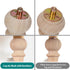 2 Inch Set 4 Wooden Unfinished Bun Feet for Dresser Legs Couch Sofa Cabinet Ottoman DIY Replacement Wood Furniture Legs