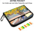 Horse Sunflowers Field Accordion Document Files Organizer, 13 Pockets, Yellow Floral Expanding File Folder for A4