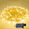 JMEXSUSS Warm White Indoor String Lights - 33ft 100LED Christmas Lights, 8 Modes Twinkle Fairy Lights