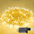 JMEXSUSS Warm White Indoor String Lights - 33ft 100LED Christmas Lights, 8 Modes Twinkle Fairy Lights