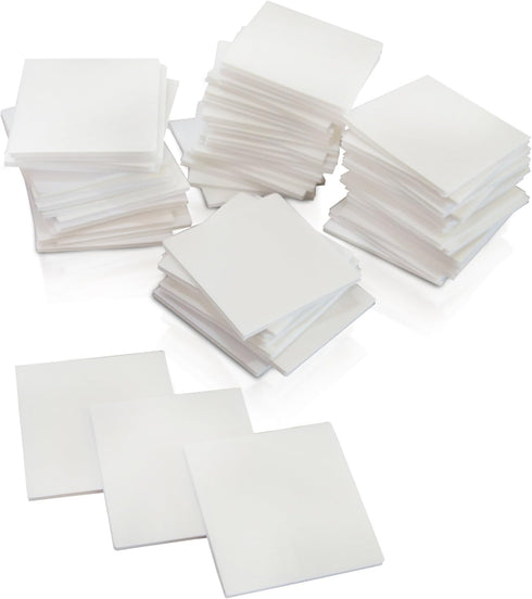 XFasten Double Sided Adhesive Mounting Squares, 1 Inch, Pack of 80
