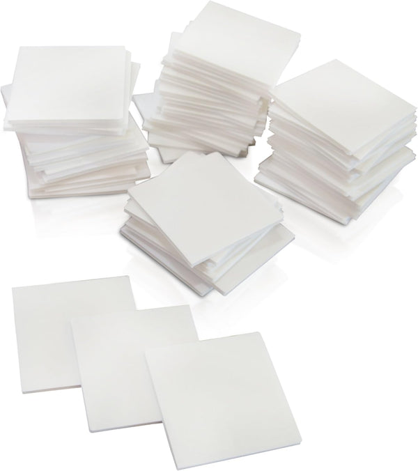 XFasten Double Sided Adhesive Mounting Squares, 1 Inch, Pack of 80