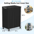 COSHNIBI Wheels,25" 19" 40" AV Cart Cover, Heavy Duty Waterproof Rolling Media Cart Cover for Multi-Functional Media