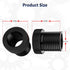 2 Pack Thread Adapters and Washers, 1/2x28 to 3/4x16 Steel Thread Protector with Rubber Washer (Black)