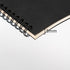 DSTELIN Blank Spiral Notebook - 10 inch x 7.5 inch, 100GSM, 4-Pack, Soft Cover, 50 Pages / 25 Sheets (Black)