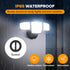 80W 9000LM IP65 5000K 4 LUTEC Dusk to Dawn Flood Lights Outdoor, Super Bright LED Security Light with Photocell