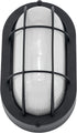 Dimmable 6W 600Lumens 5000K 1 Pack Oval Bulkhead Light Fixture, Outdoor Wall Lantern, LED Nautical and Sauna Light