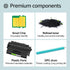 greencycle Compatible Toner Cartridge Replacement for HP 05X CE505X - Works with Laserjet P2050 P2055 (Black, 1-Pack)