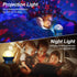 360 4 Bulbs 8 Christmas Baby Night Lights with Remote Control,Moon Projector Degree Rotation - LED Color Changing