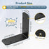 3"3"1.2" 90 (Black-8PCS) L Bracket for Wood, Degree Angle Bracket, Galvanized Corner Brace for Wood Post, Floating