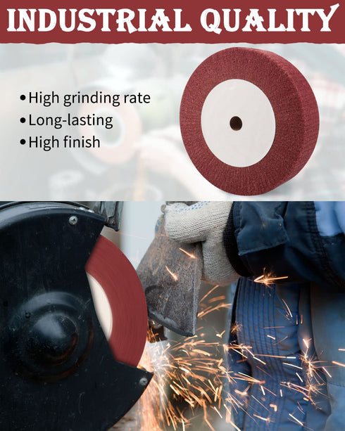 8 Inch Bench Grinder Wheels, 320 Grit Buffing Polishing Wheel for Golf Clubs and Metal
